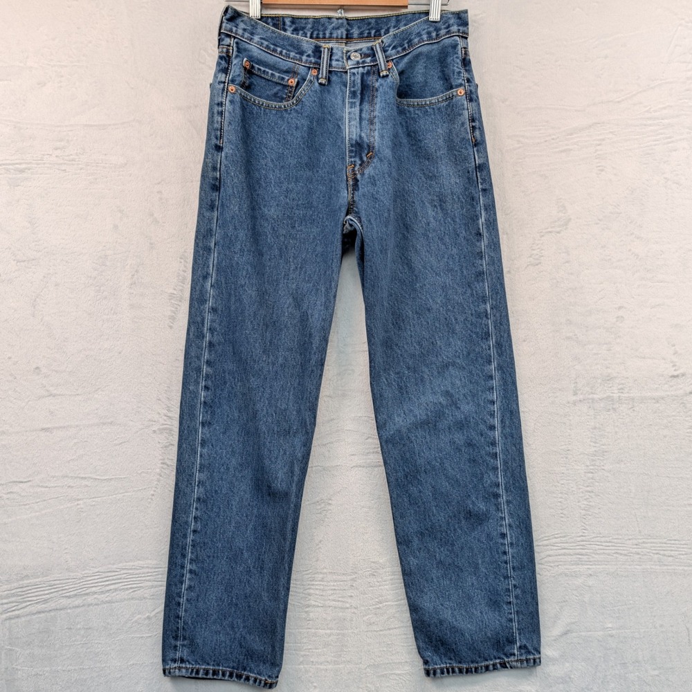 Levi Strauss 550 Jeans Men's 31x32 Blue Relaxed Fit Tapered Streetwear Red Tab